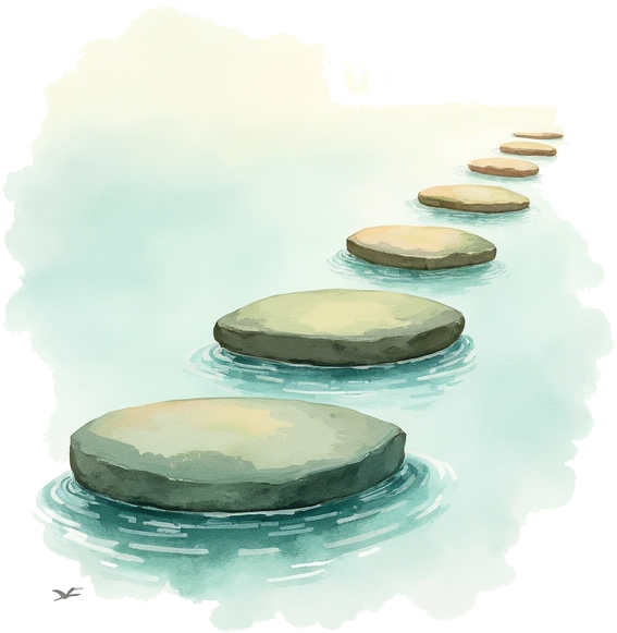 Setting short-term goals involves identifying the small steps required to reach the larger end goal.
