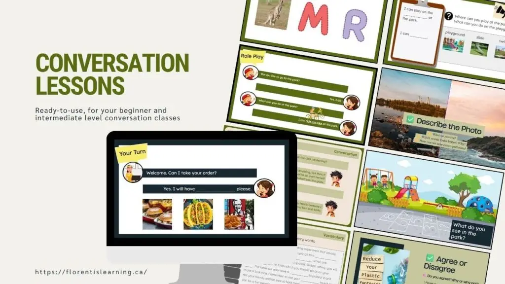 Do you teach speaking, free talk or conversation based lessons to ESL students? The conversation lessons are theme based and focus on building fluency and comfort in spoken English. 