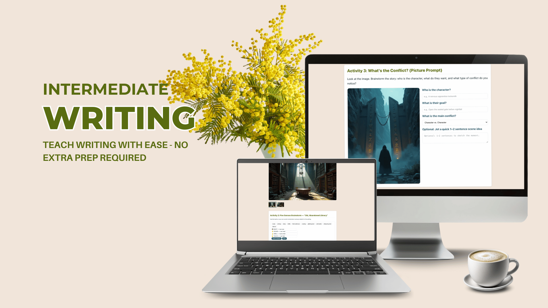 Teaching writing can feel overwhelming — especially when your students are at different levels. The Intermediate Writing Course makes it simple. This ready-to-teach program guides your students step-by-step through every stage of writing — from storytelling and creativity to essays, transitions, and academic structure.