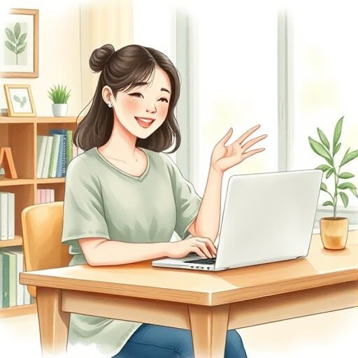 ESL reading to speaking activities online — teacher gesturing expressively during a video lesson